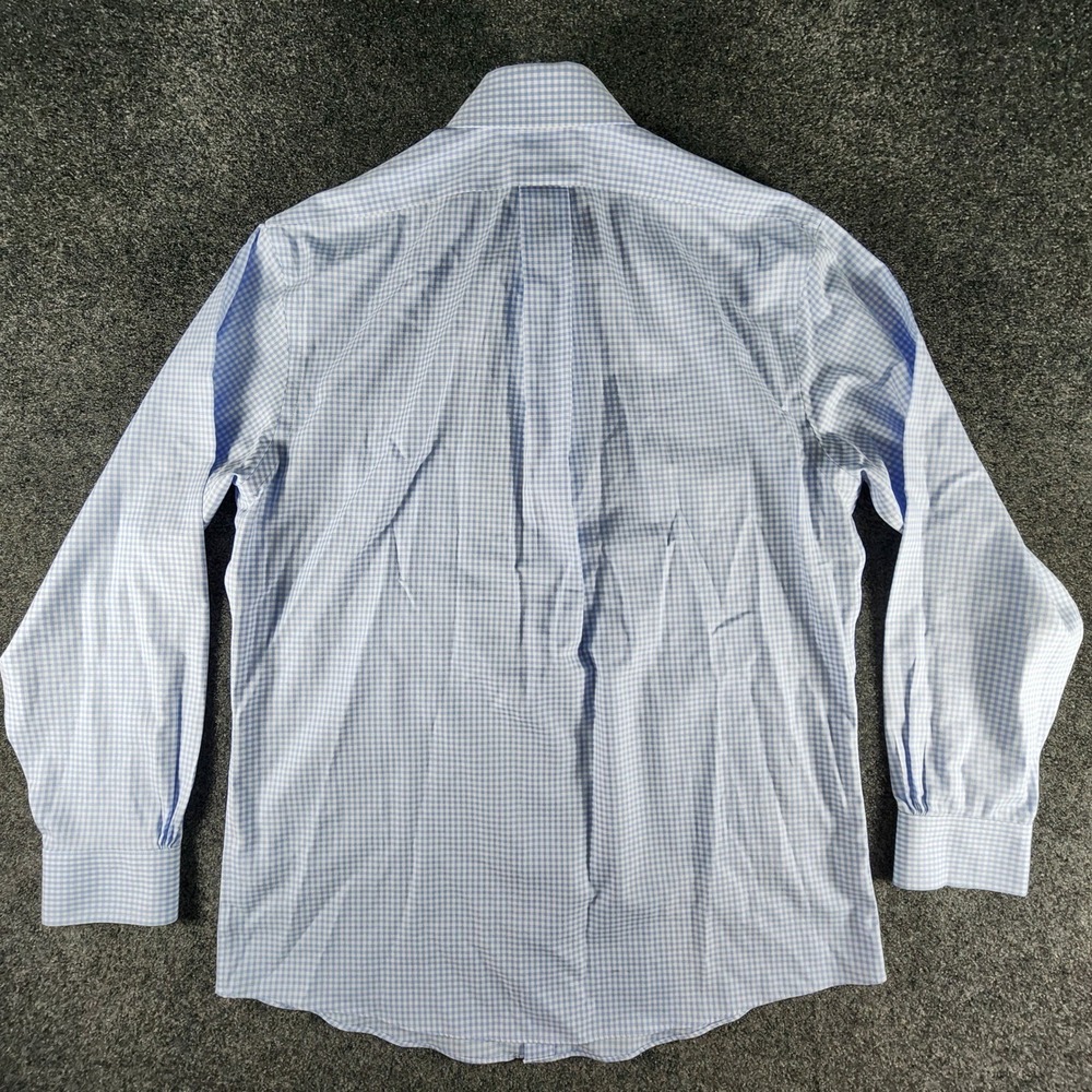 Lot of 2 Brooks Brothers 1818 Regent Fit Gingham Dress Shirts 15.5 32/33 Blue - Picture 7 of 15